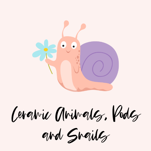 Ceramic Animals, Snails and Pods