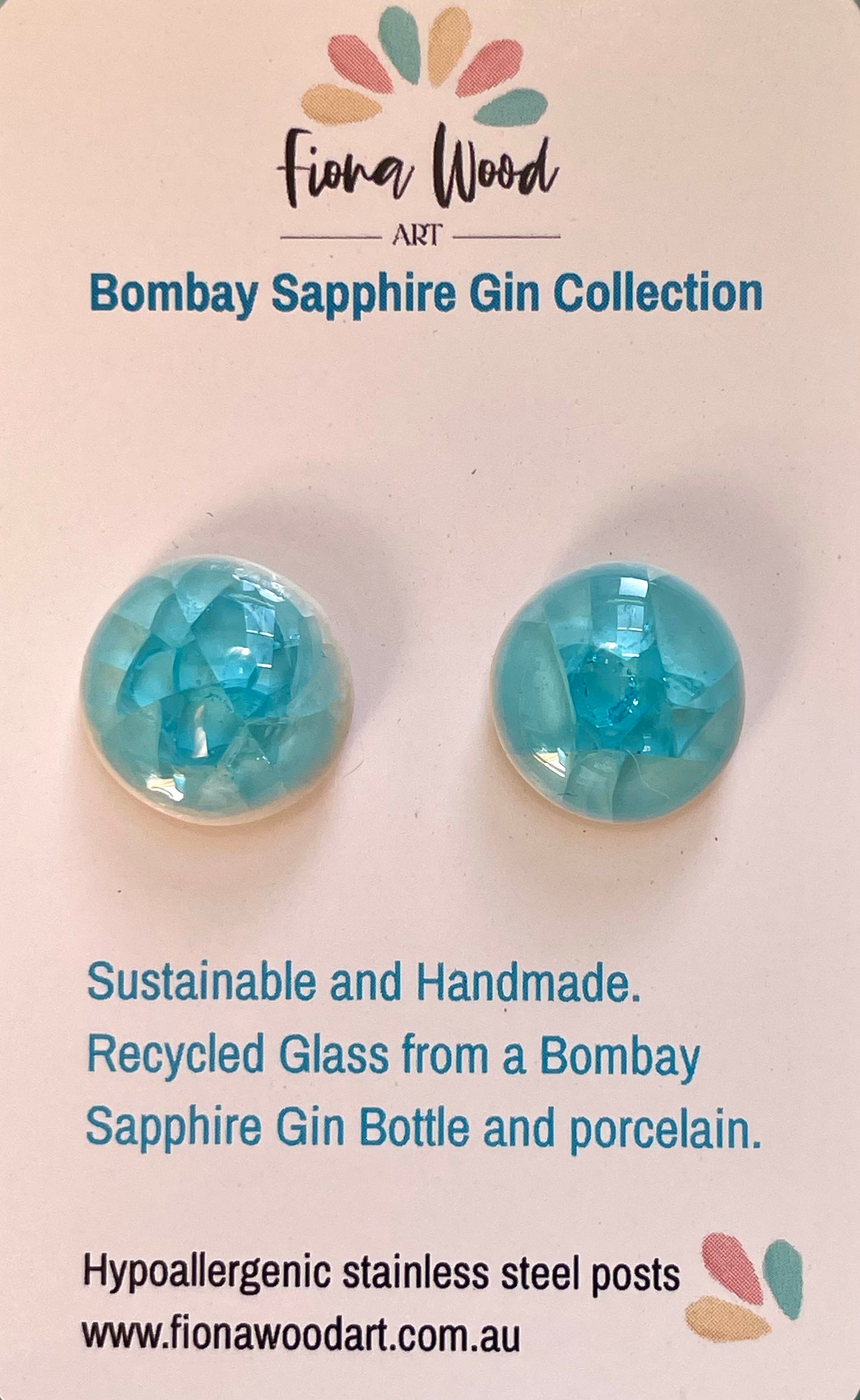 Bombay Sapphire Gin Earrings