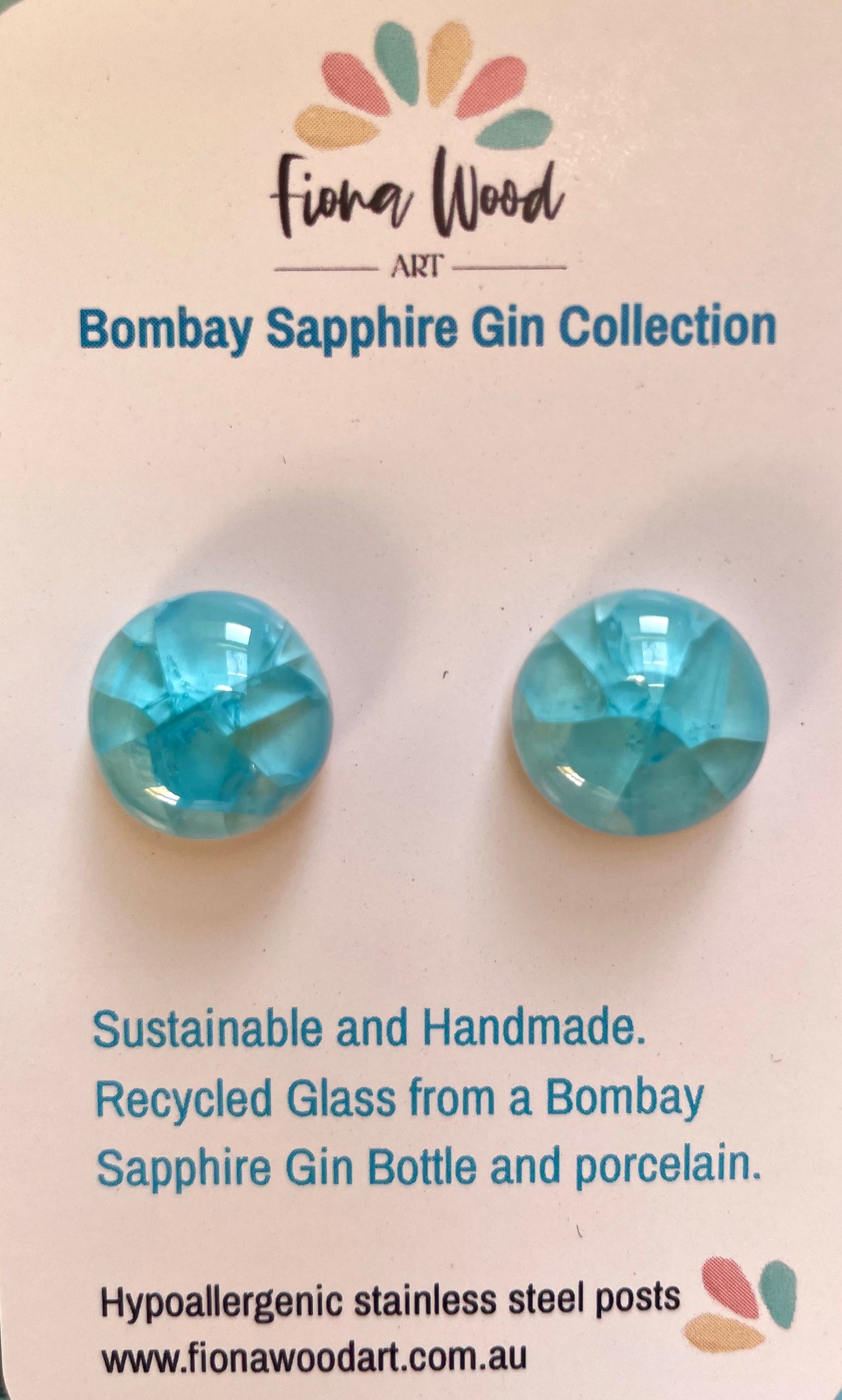 Bombay Sapphire Gin Earrings