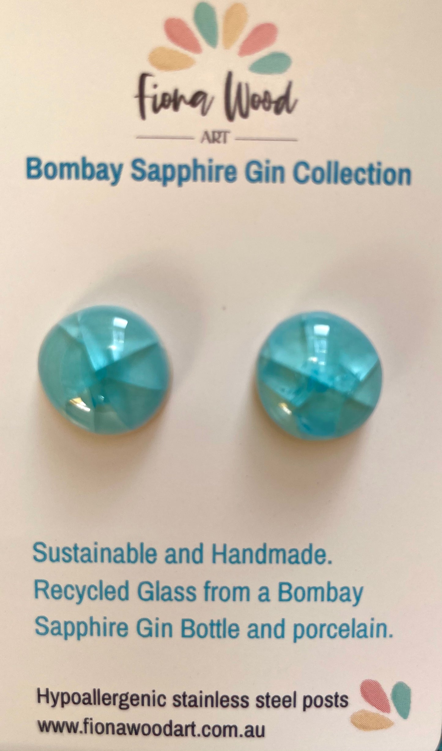 Bombay Sapphire Gin Earrings