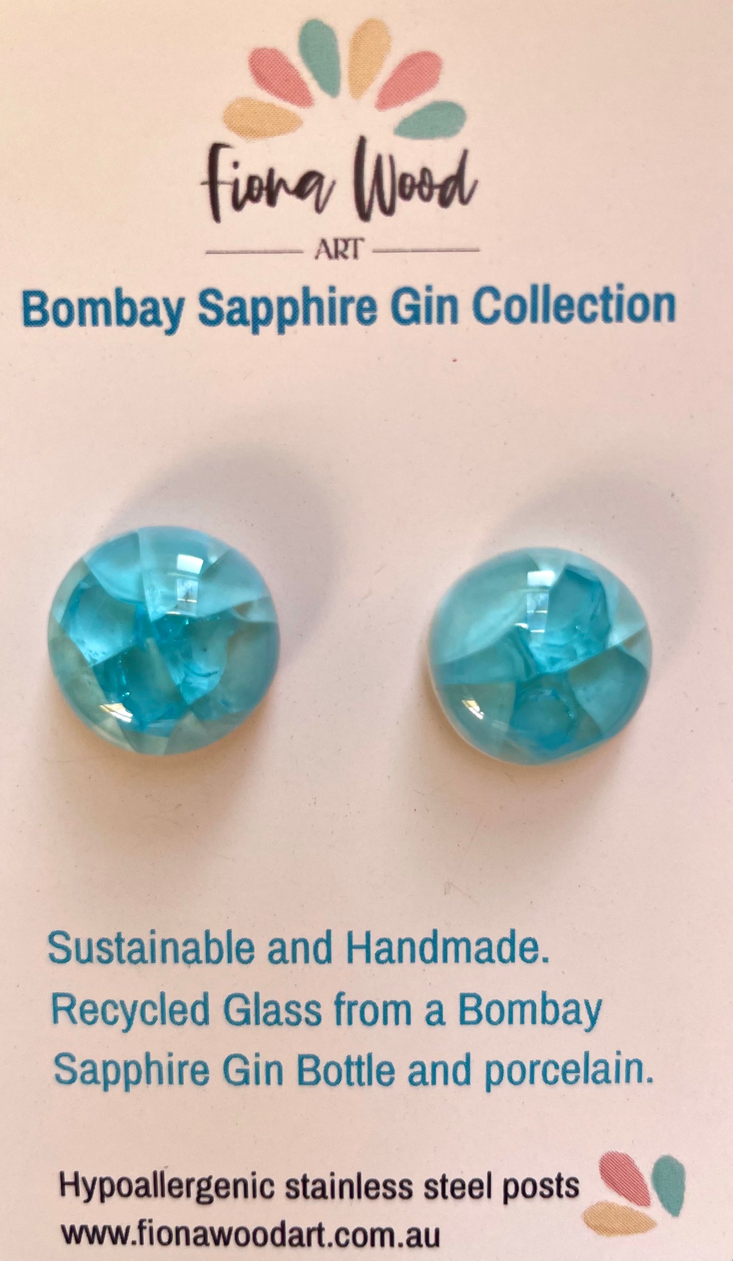 Bombay Sapphire Gin Earrings