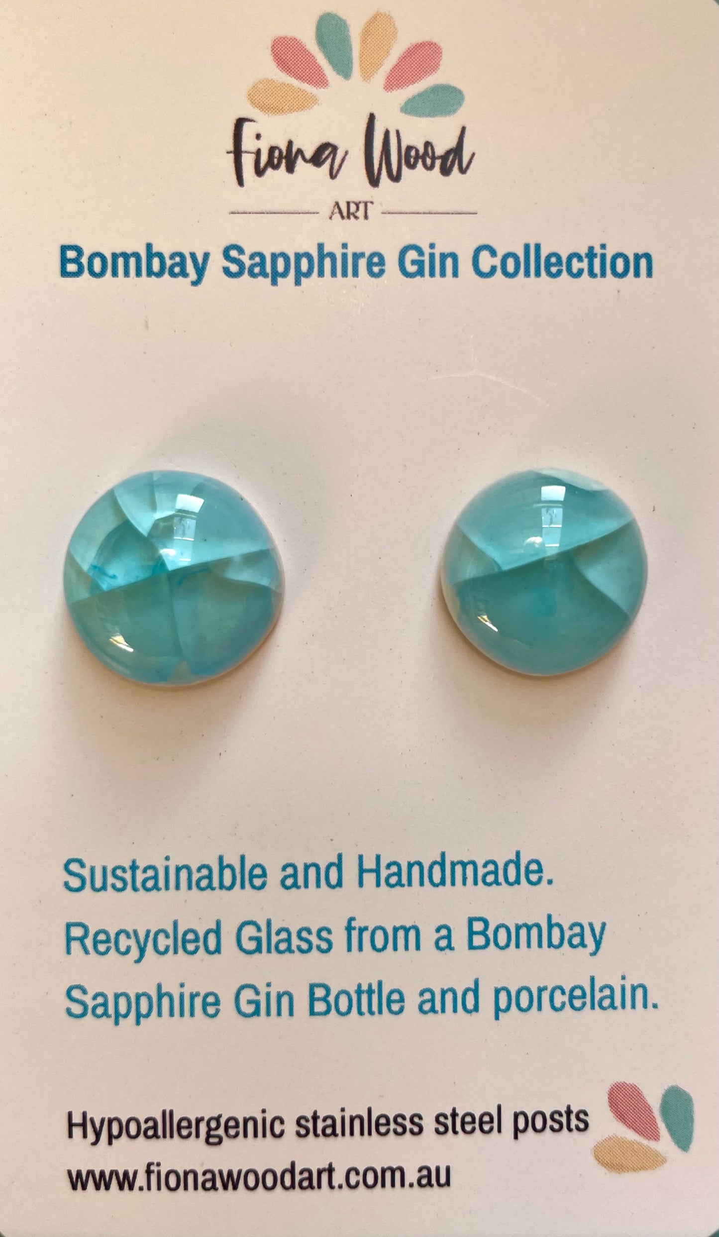 Bombay Sapphire Gin Earrings