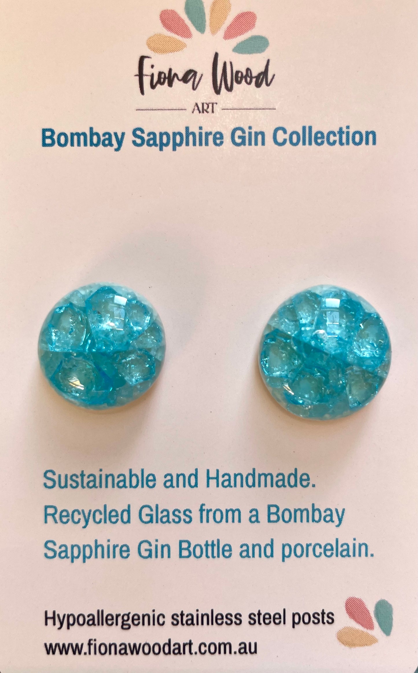 Bombay Sapphire Gin Earrings