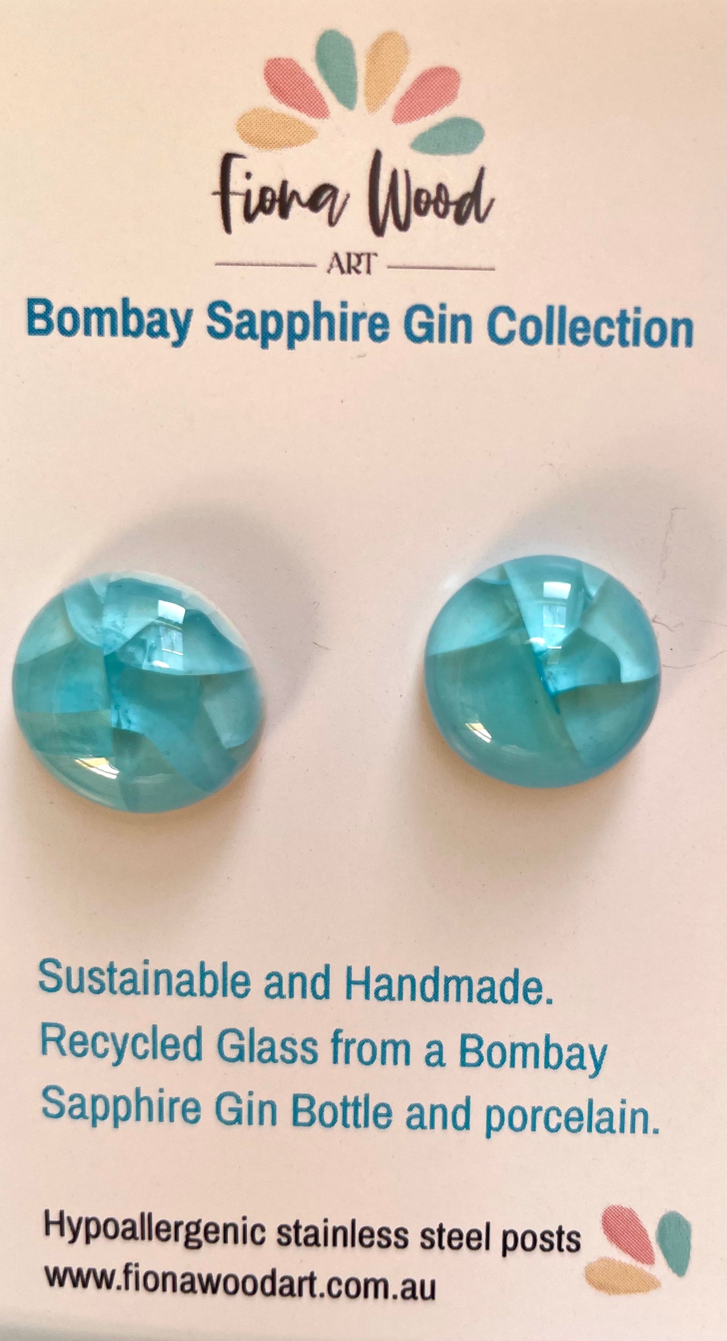 Bombay Sapphire Gin Earrings