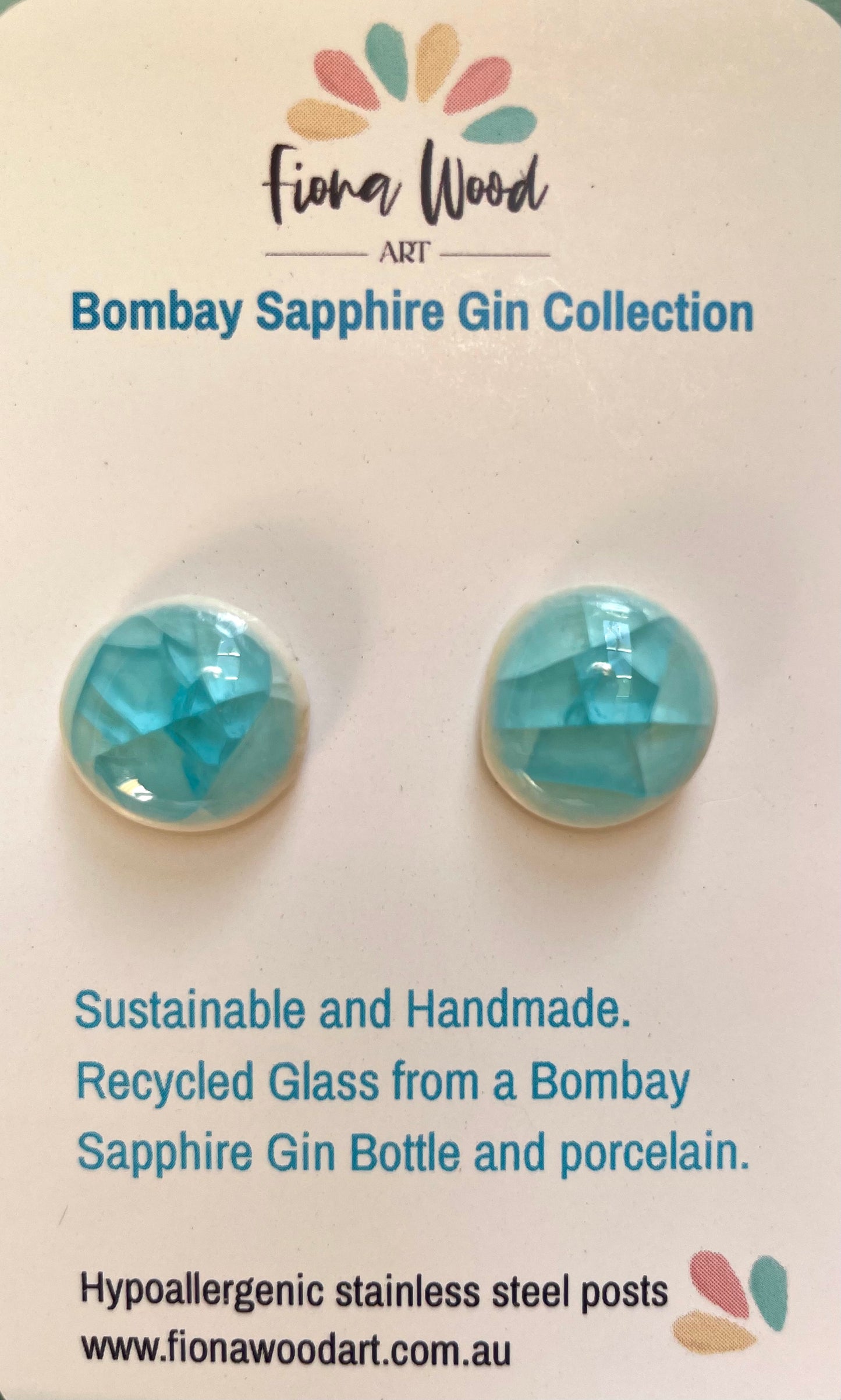 Bombay Sapphire Gin Earrings