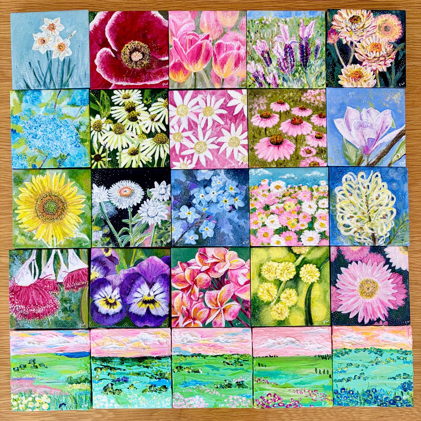 Kindness in Bloom Mini Paintings