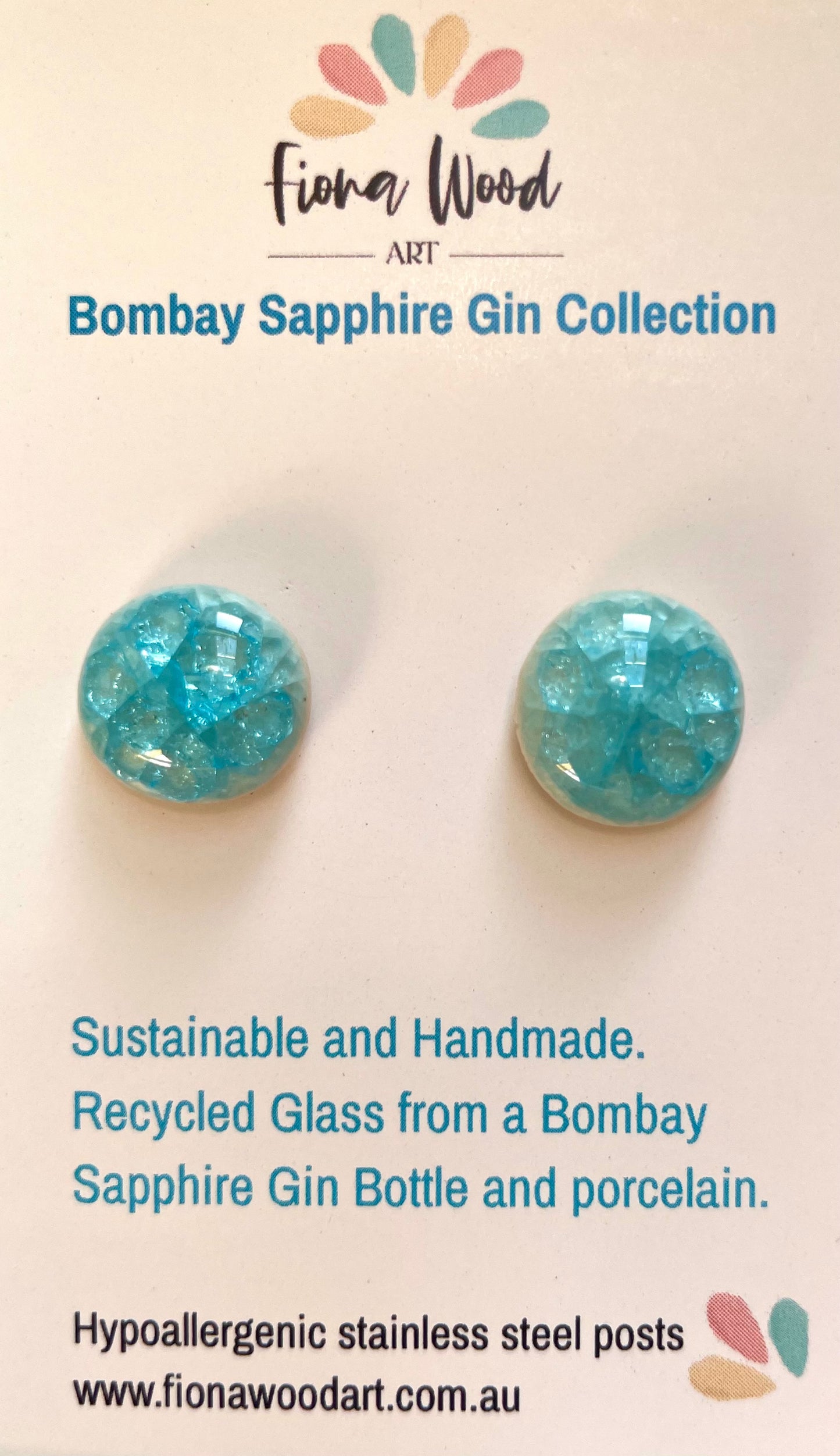 Bombay Sapphire Gin Earrings