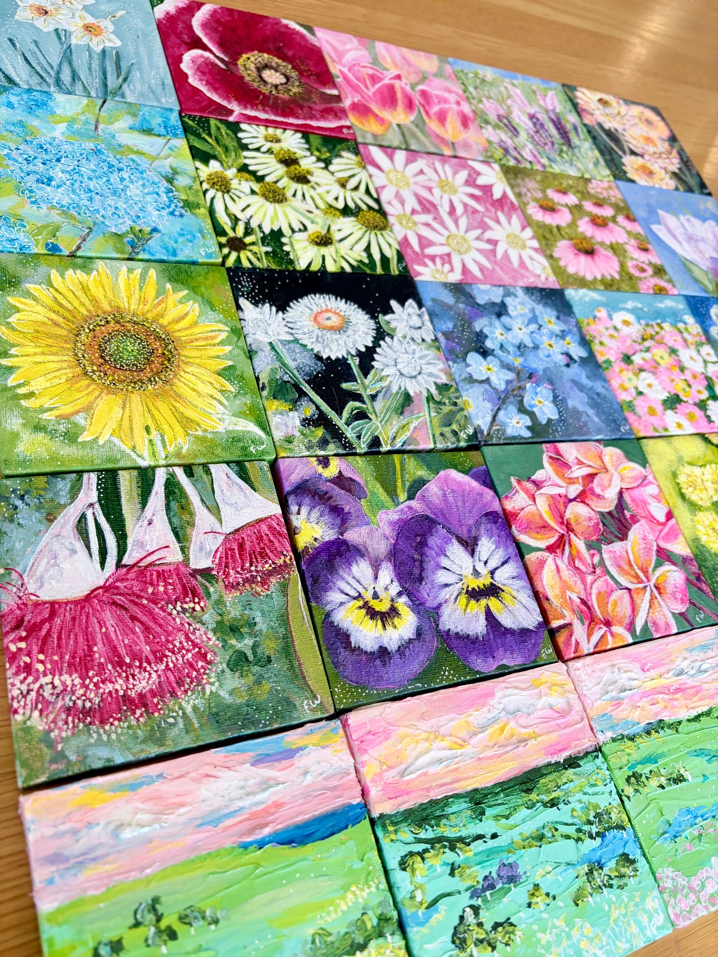 Kindness in Bloom Mini Paintings