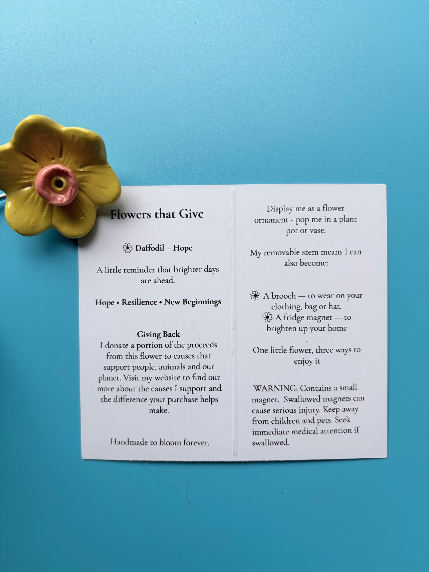 Flowers That Give